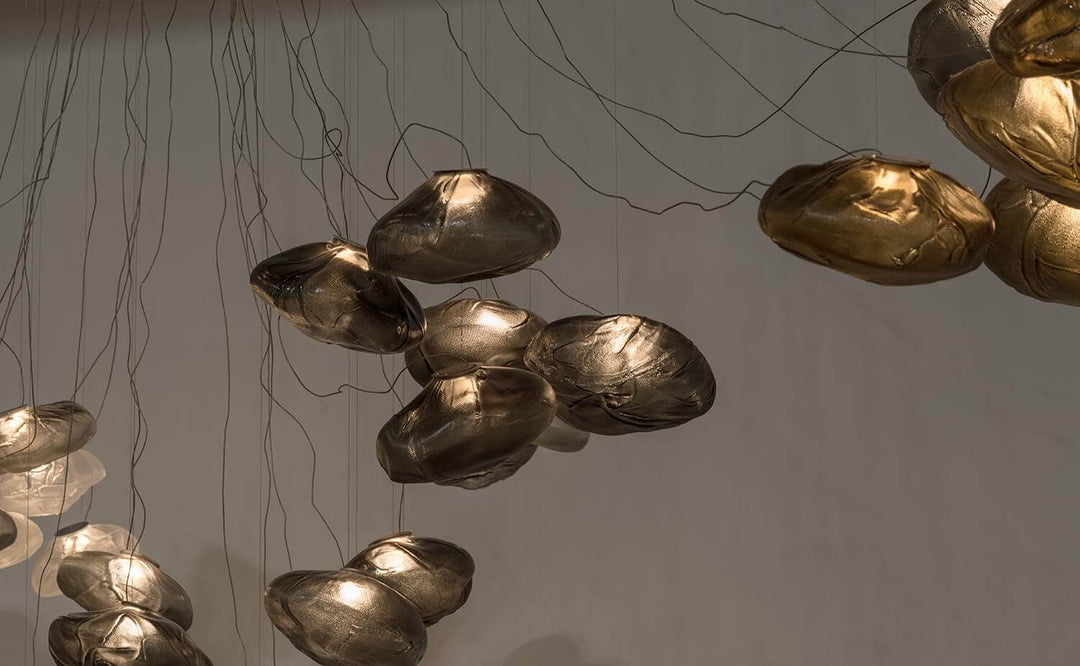 73 Sculptural Cable Suspension Lamp - Medium Chandeliers & Suspension Lamps Bocci