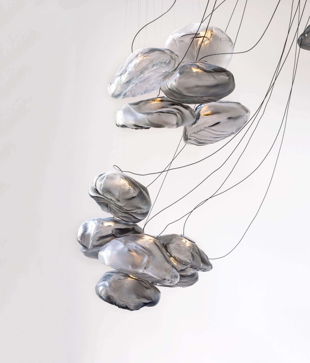 73 Sculptural Cable Suspension Lamp - Medium Chandeliers & Suspension Lamps Bocci