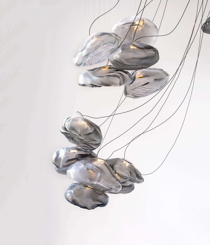 73 Sculptural Cable Suspension Lamp - Medium Chandeliers & Suspension Lamps Bocci