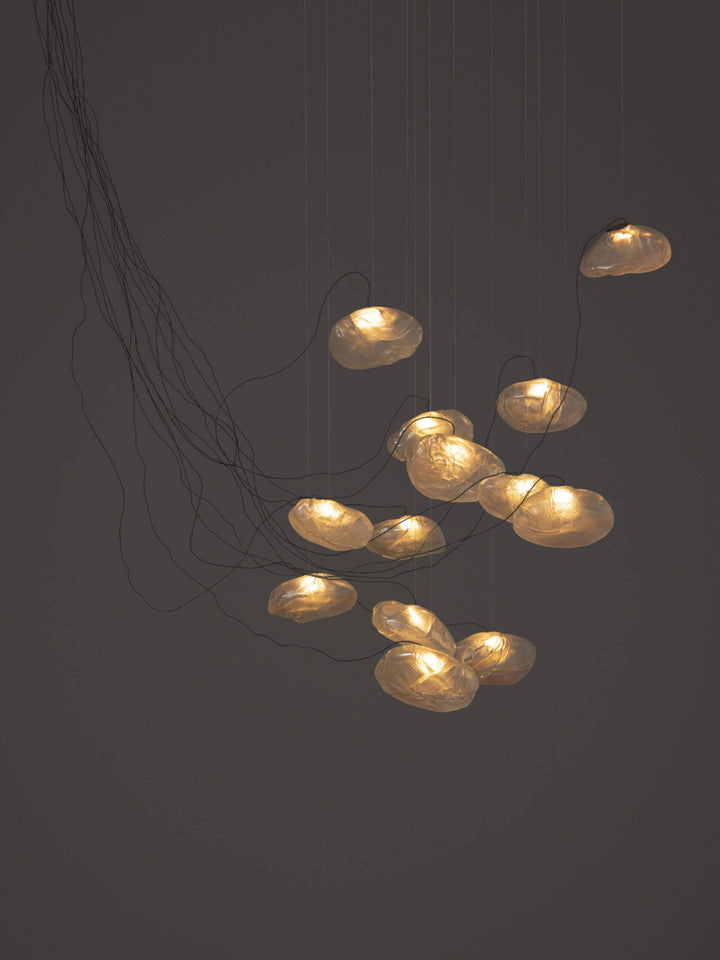 73 Sculptural Cable Suspension Lamp - Medium Chandeliers & Suspension Lamps Bocci
