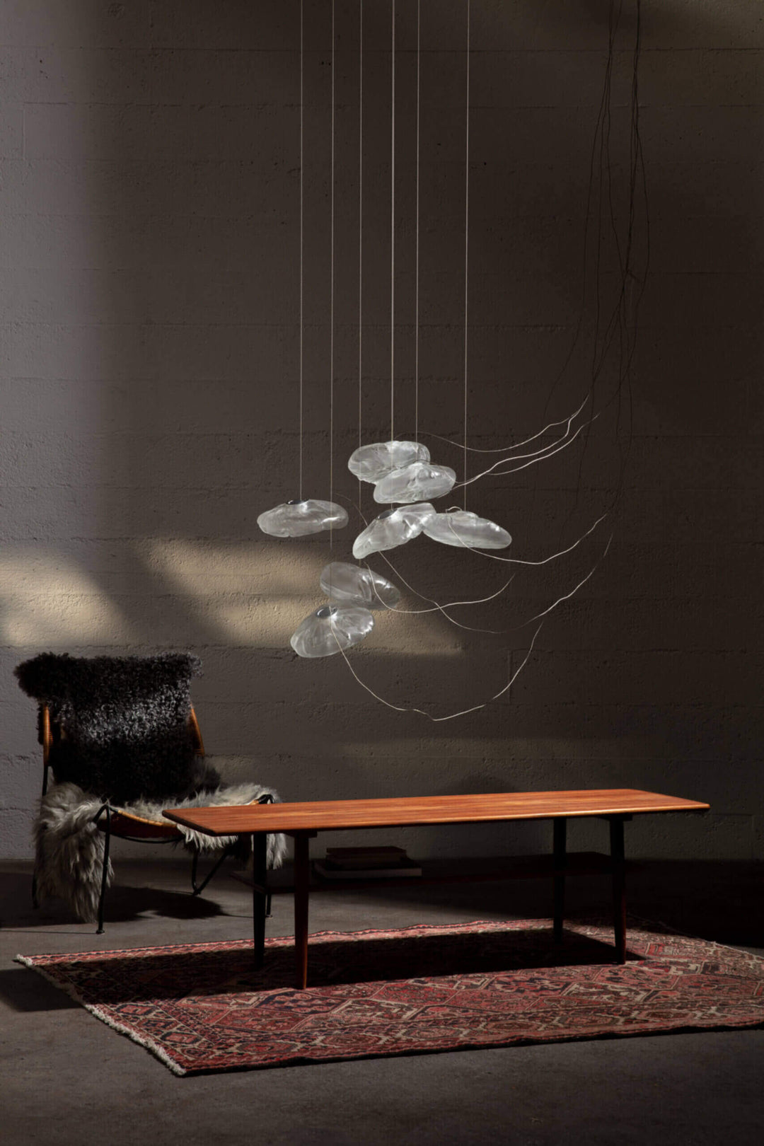 73 Sculptural Cable Suspension Lamp- Small Chandeliers & Suspension Lamps Bocci