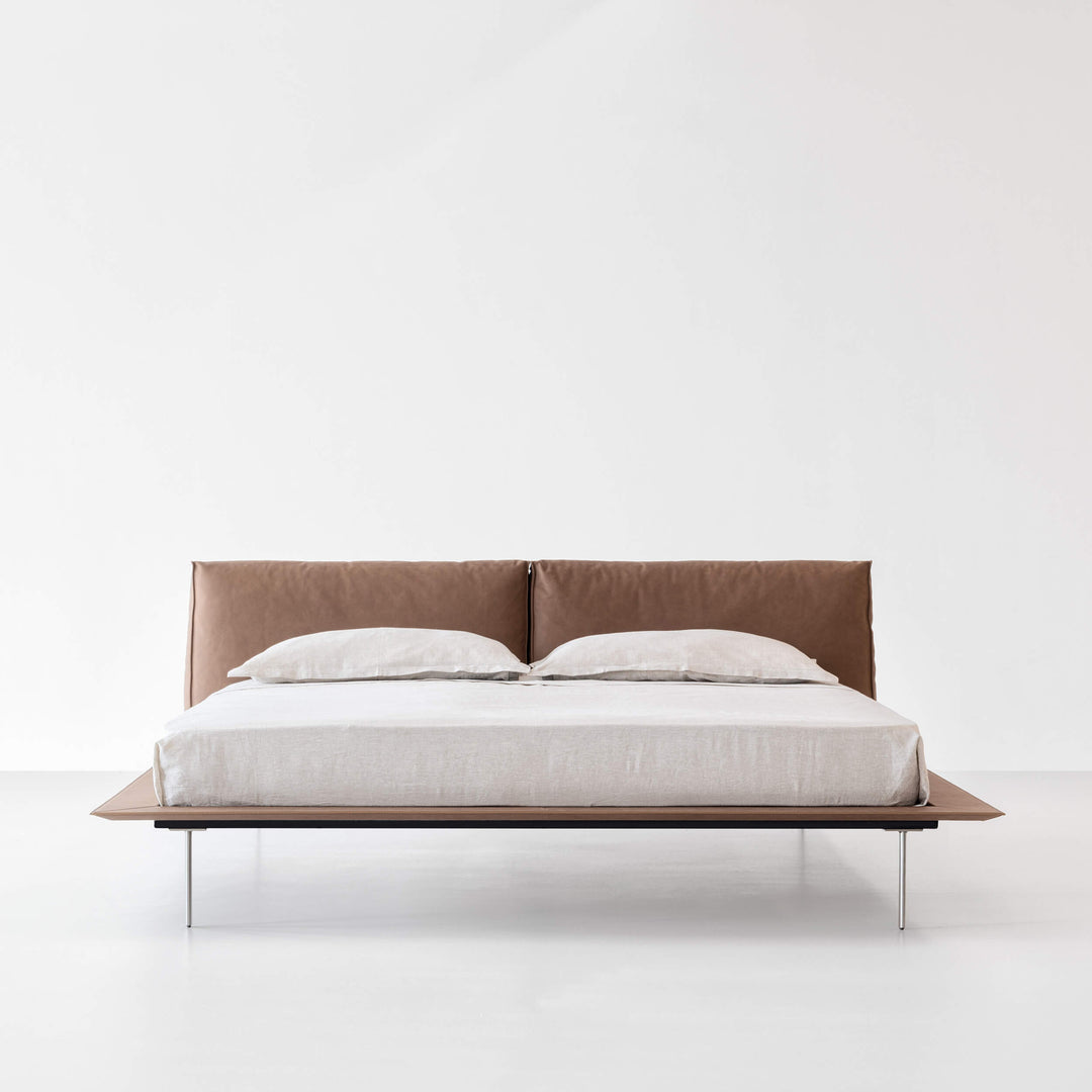 Vogue Cuoio Bed by Cierre1972 Double Beds Cierre