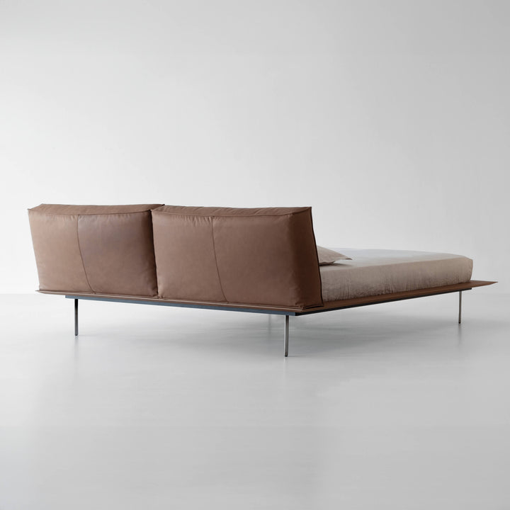 Vogue Cuoio Bed by Cierre1972 Double Beds Cierre