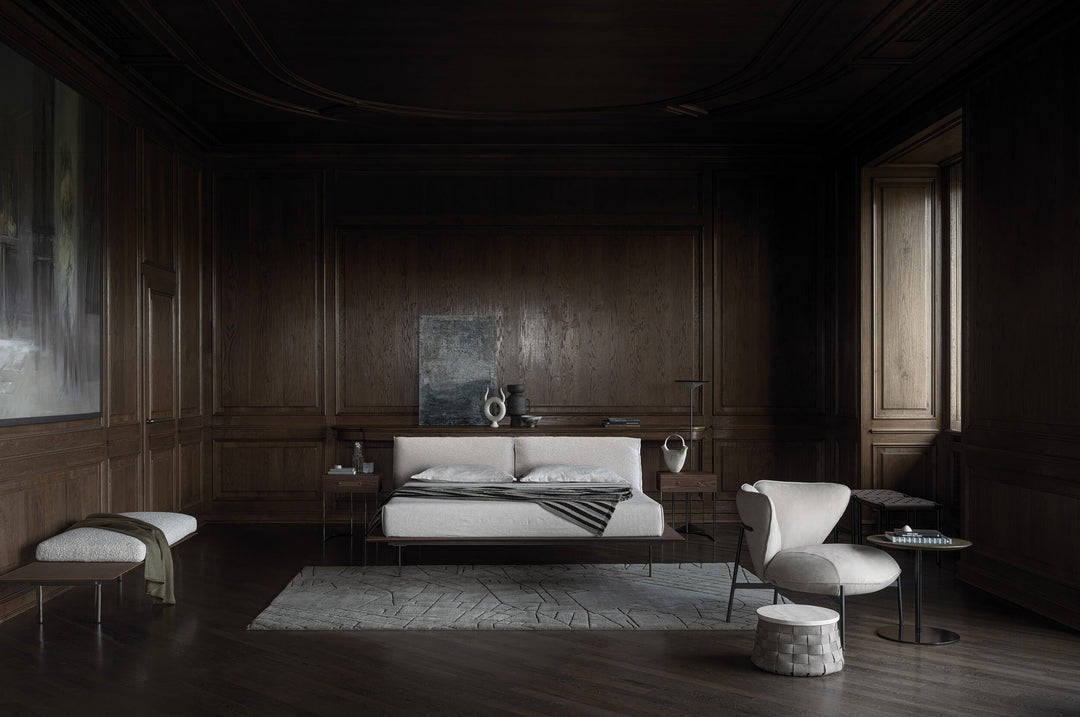 Vogue Cuoio Bed by Cierre1972 Double Beds Cierre