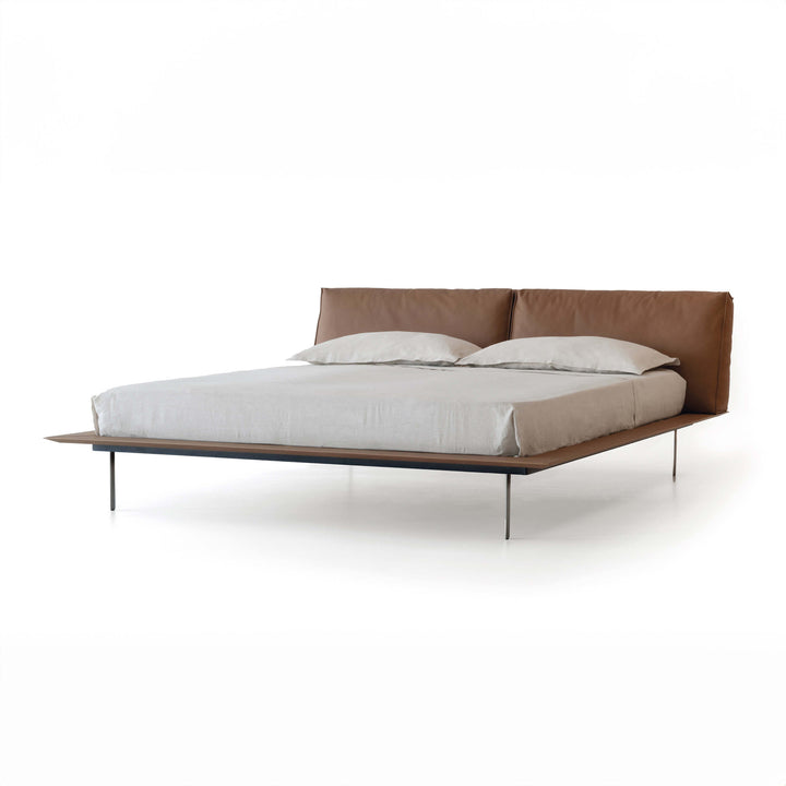 Vogue Cuoio Bed by Cierre1972 Double Beds Cierre