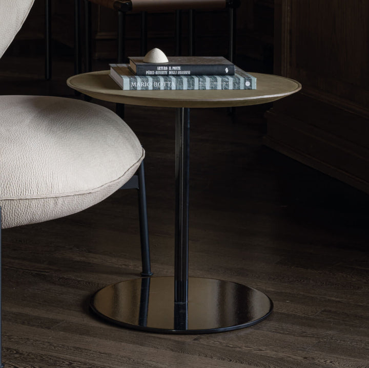 Vogue Cuoio Side Table by Cierre1972 Coffee & Side Tables Cierre