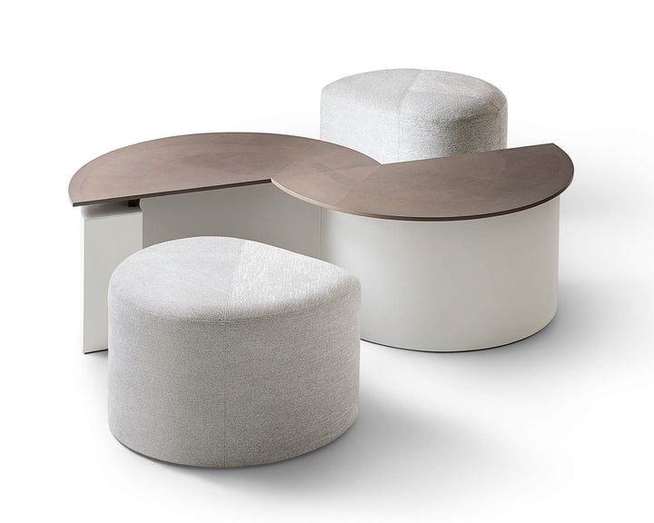 Tiber Coffee Table &amp; Tiberina Ottoman Ottomans & Benches Giorgetti