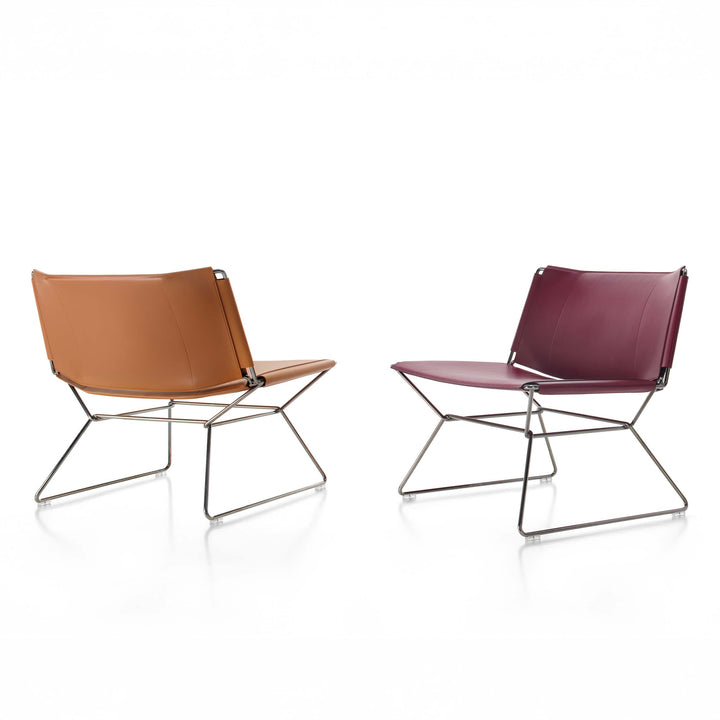 Neil Leather Lounge Chair Lounge Chairs MDF Italia