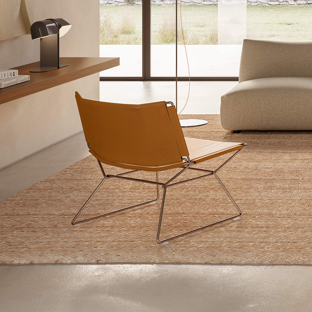 Neil Leather Lounge Chair Lounge Chairs MDF Italia