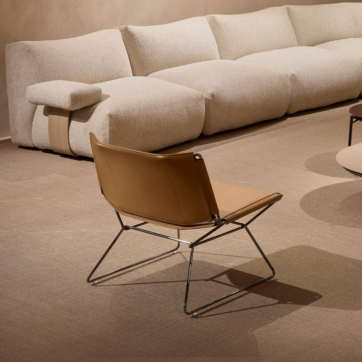 Neil Leather Lounge Chair Lounge Chairs MDF Italia