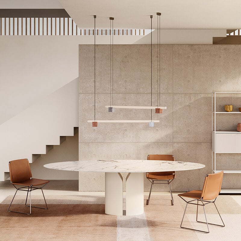 NVL Table Marble Top Fixed Tables MDF Italia