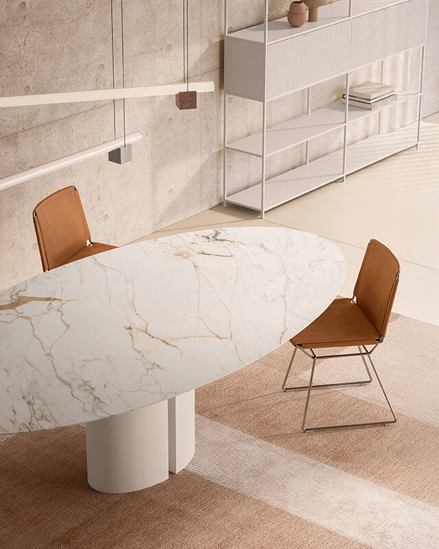 NVL Table Marble Top Fixed Tables MDF Italia