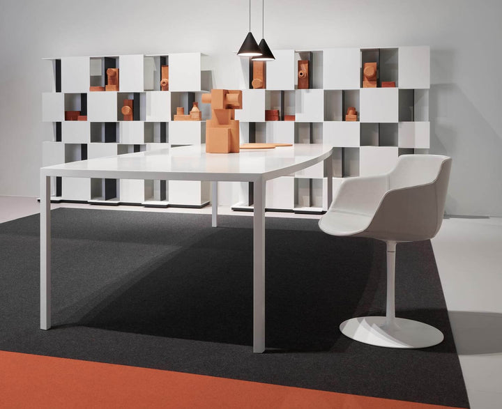 Tense Curve Table Fixed Tables MDF Italia