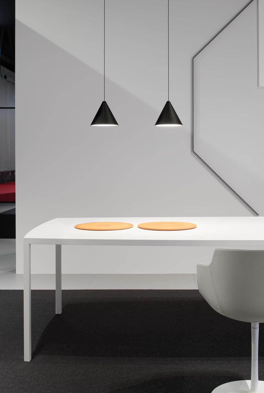 Tense Curve Table Fixed Tables MDF Italia