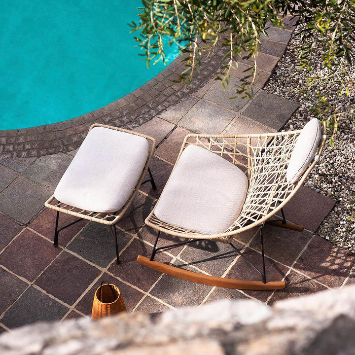 Cut Rocking Bergere Lounge Chairs Potocco