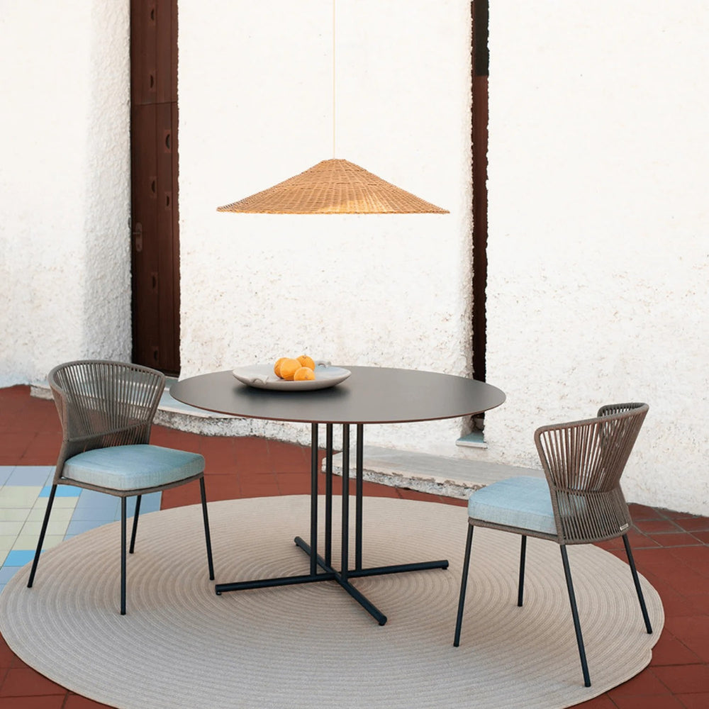 Graphic Round Dining Table Outdoor Fixed Tables Potocco