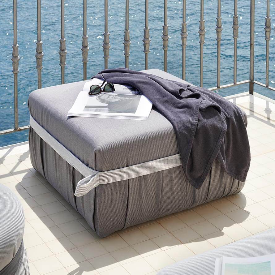Herm Outdoor Ottoman Ottomans & Benches Potocco