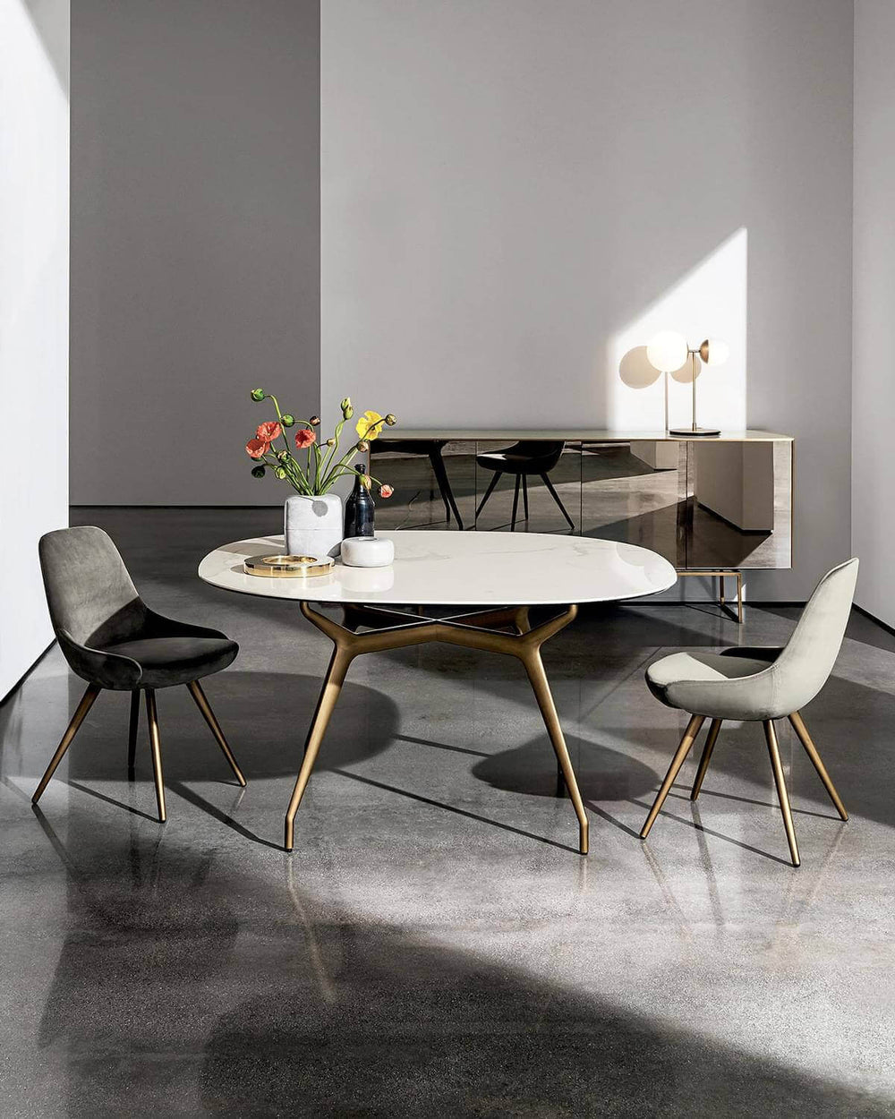 Arkos Shaped Table Fixed Tables Sovet Italia