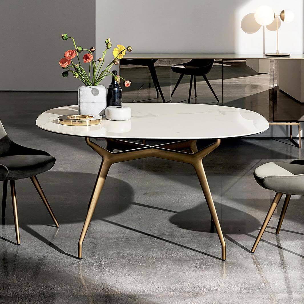 Arkos Shaped Table Fixed Tables Sovet Italia