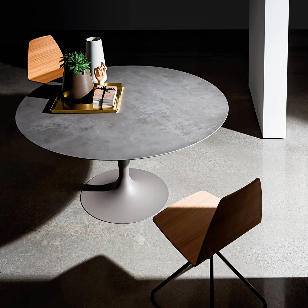 Flute Round Table Fixed Tables Sovet Italia