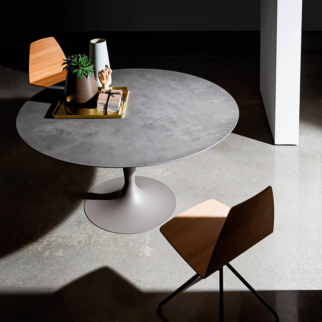 Flute Round Table Fixed Tables Sovet Italia