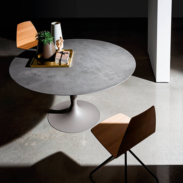 Flute Round Table Fixed Tables Sovet Italia