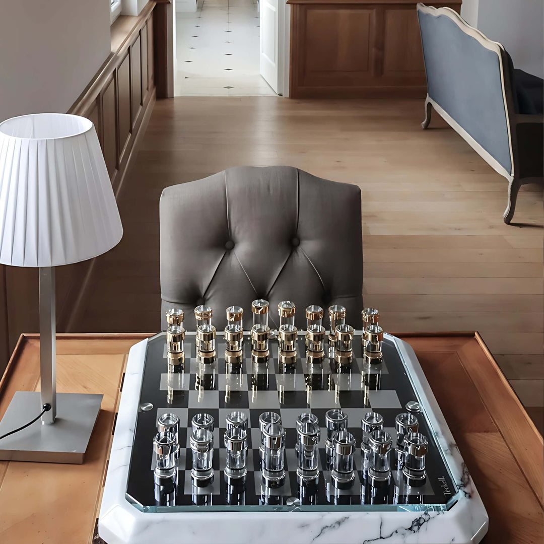 Stratego Calacatta Game Board Chess Tables & Boards Teckell