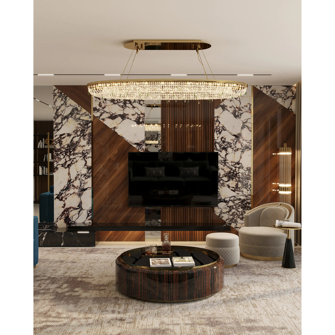 Teardrop Chandelier - Oval Chandeliers Castro Lighting