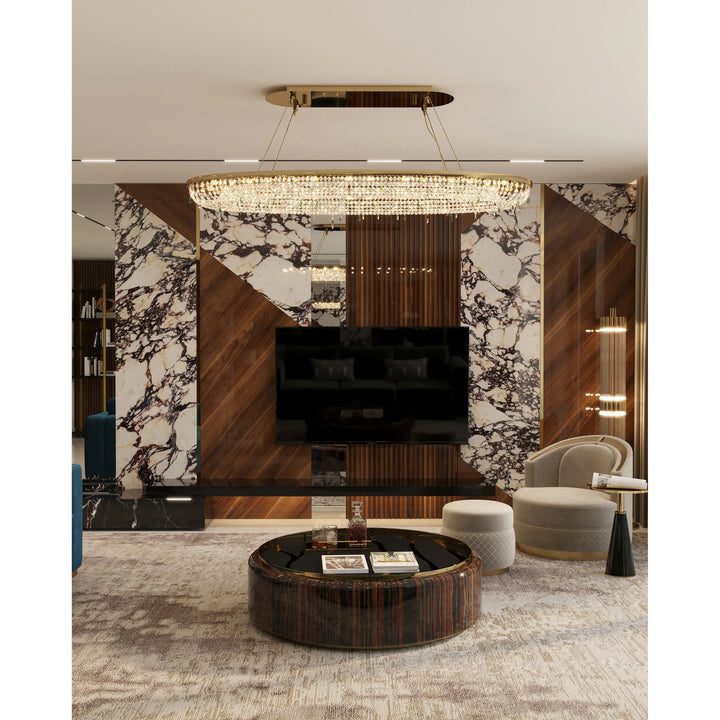 Teardrop Chandelier - Oval Chandeliers Castro Lighting