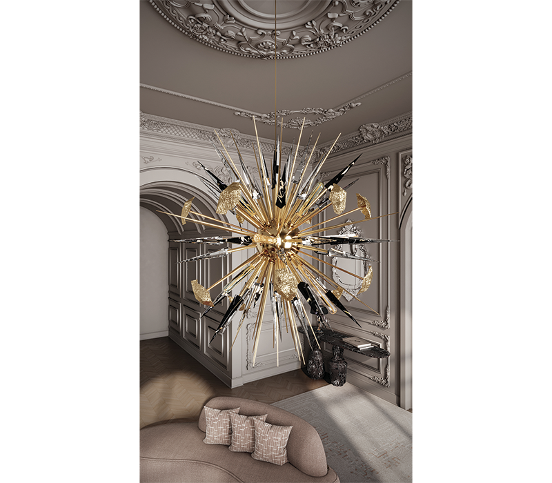 outburst black chandelier Lighting Boca Do Lobo