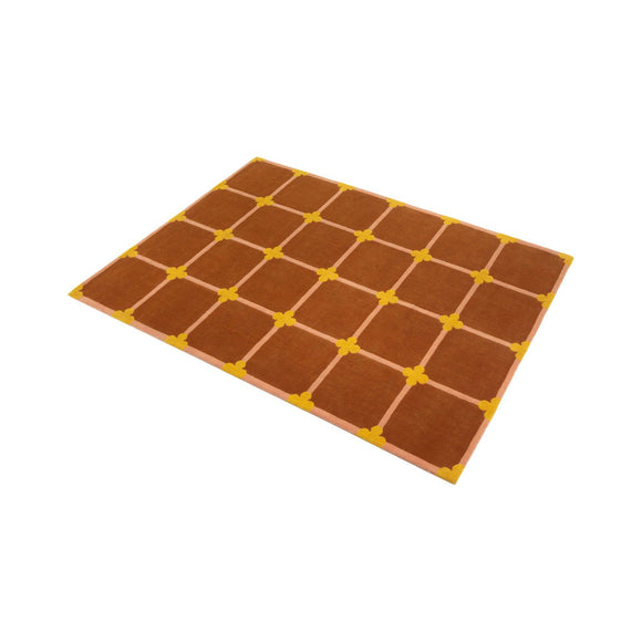 Flower Grid Rug Rugs CC Tapis