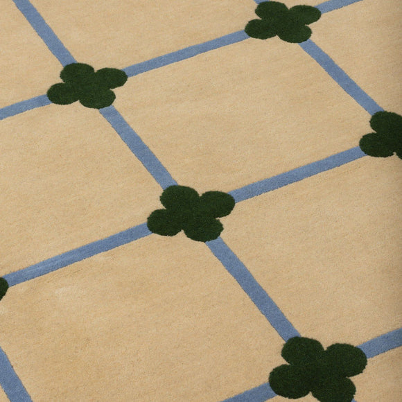 Flower Grid Rug Rugs CC Tapis