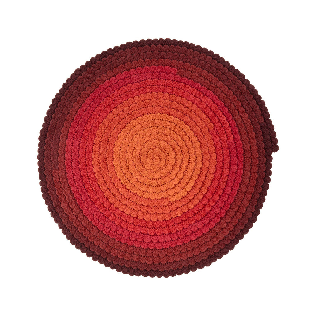 Swirl Round Rug Rugs CC Tapis Autumn Small: 5 ft 2 in x 5 ft 2 in