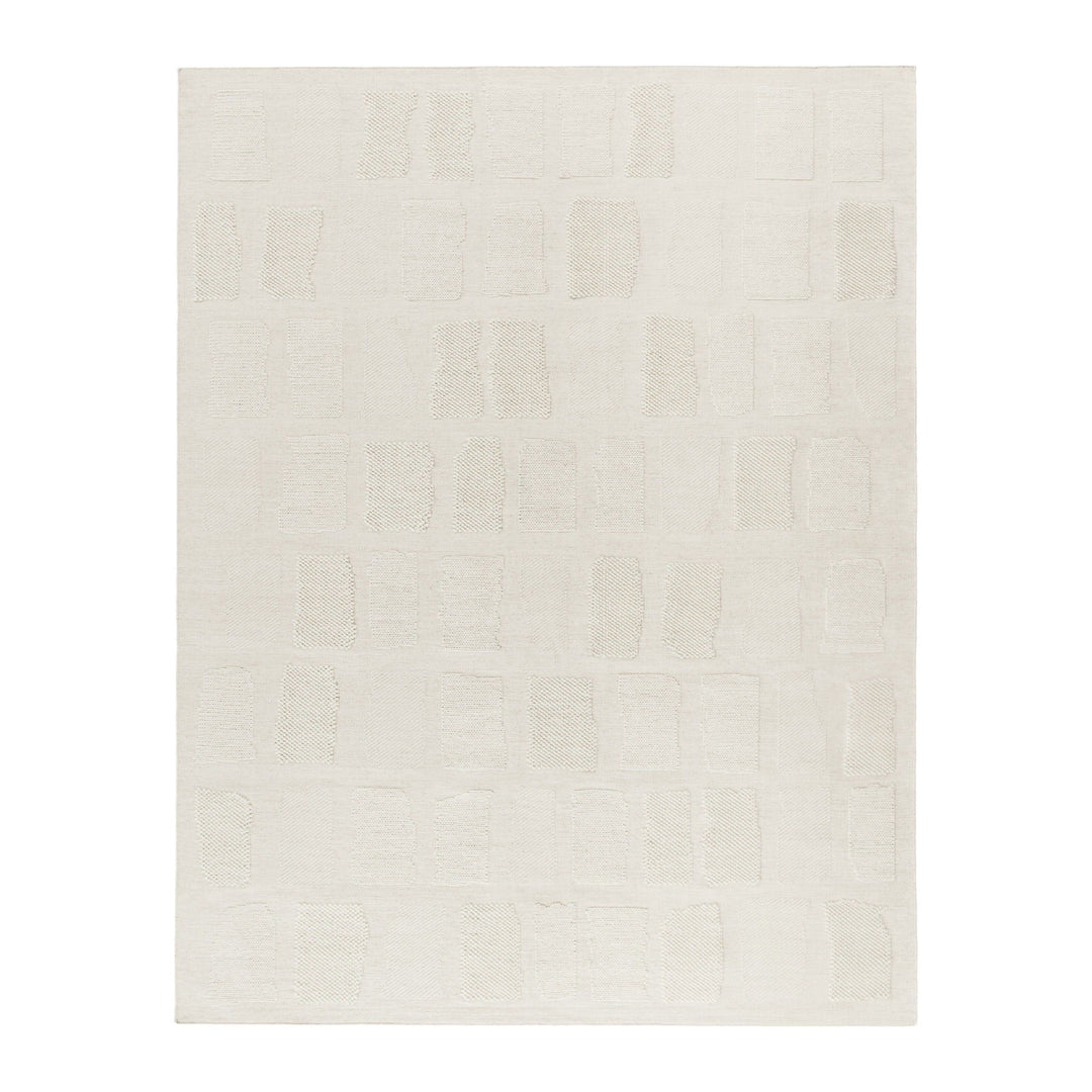 Tessera Outcropped Rug Rugs CC Tapis White Medium: 7 ft 7 in x 9 ft 10 in