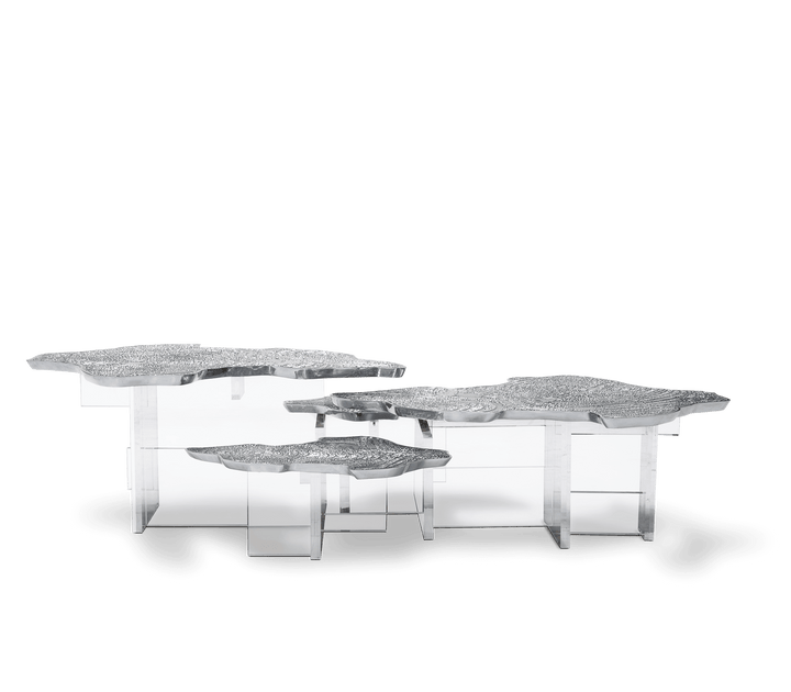 Monet Center Table  Boca Do Lobo Silver  