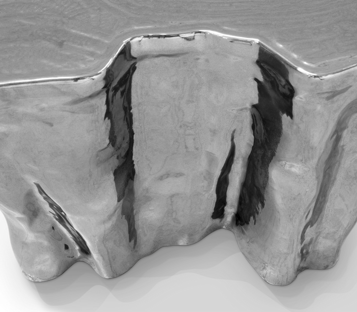 Eden Ceramic Silver Side Table  Boca Do Lobo   