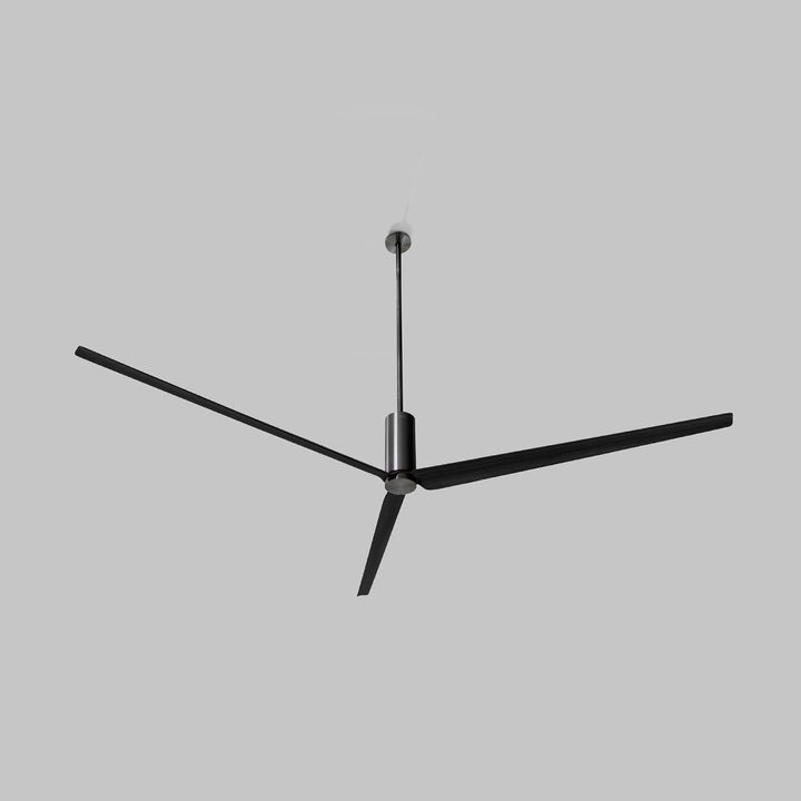 Ariachiara Usa Ca Approved Ceiling fan (Ø 2100 mm) in AISI 316L stainless steel, with wood and carbon fiber blades, natural wood essence or lacquered. Remote control included. Product suitable for indoor installation