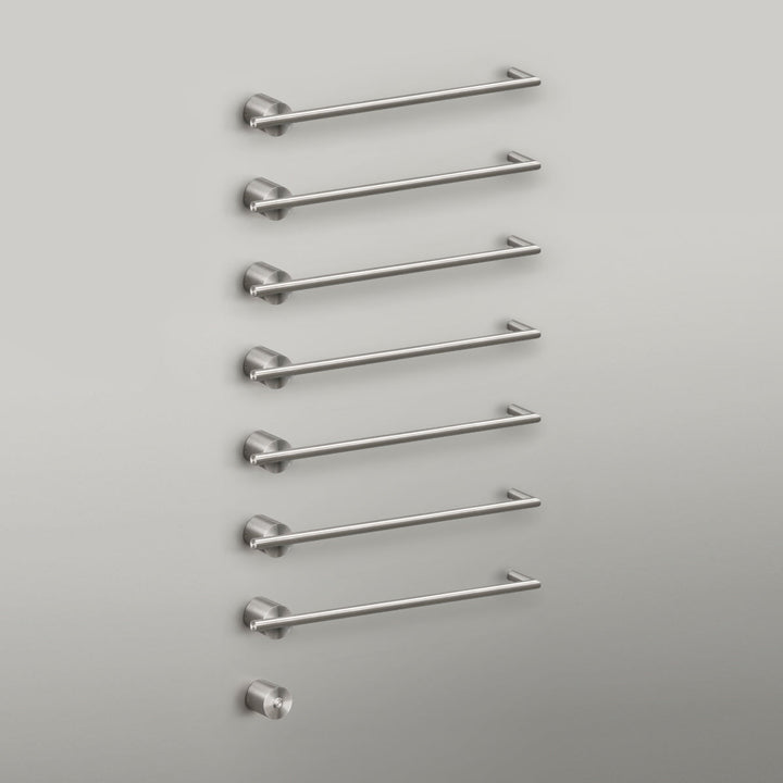 Equilibrio Usa Ca Approved Electric towel warmer L. 1’ - 10 53/64”, power button included. Built-in part included