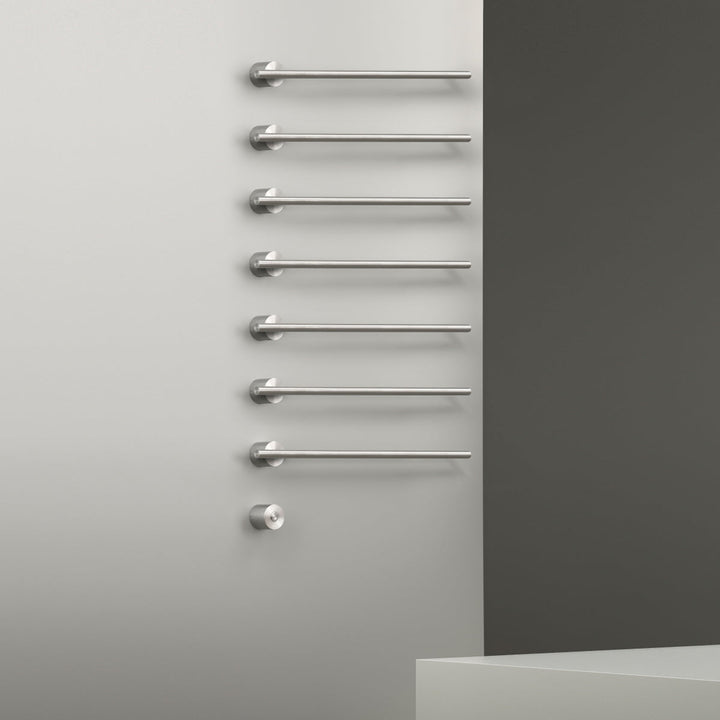 Equilibrio Usa Ca Approved Electric towel warmer L. 1’ - 10 53/64”, power button included. Built-in part included