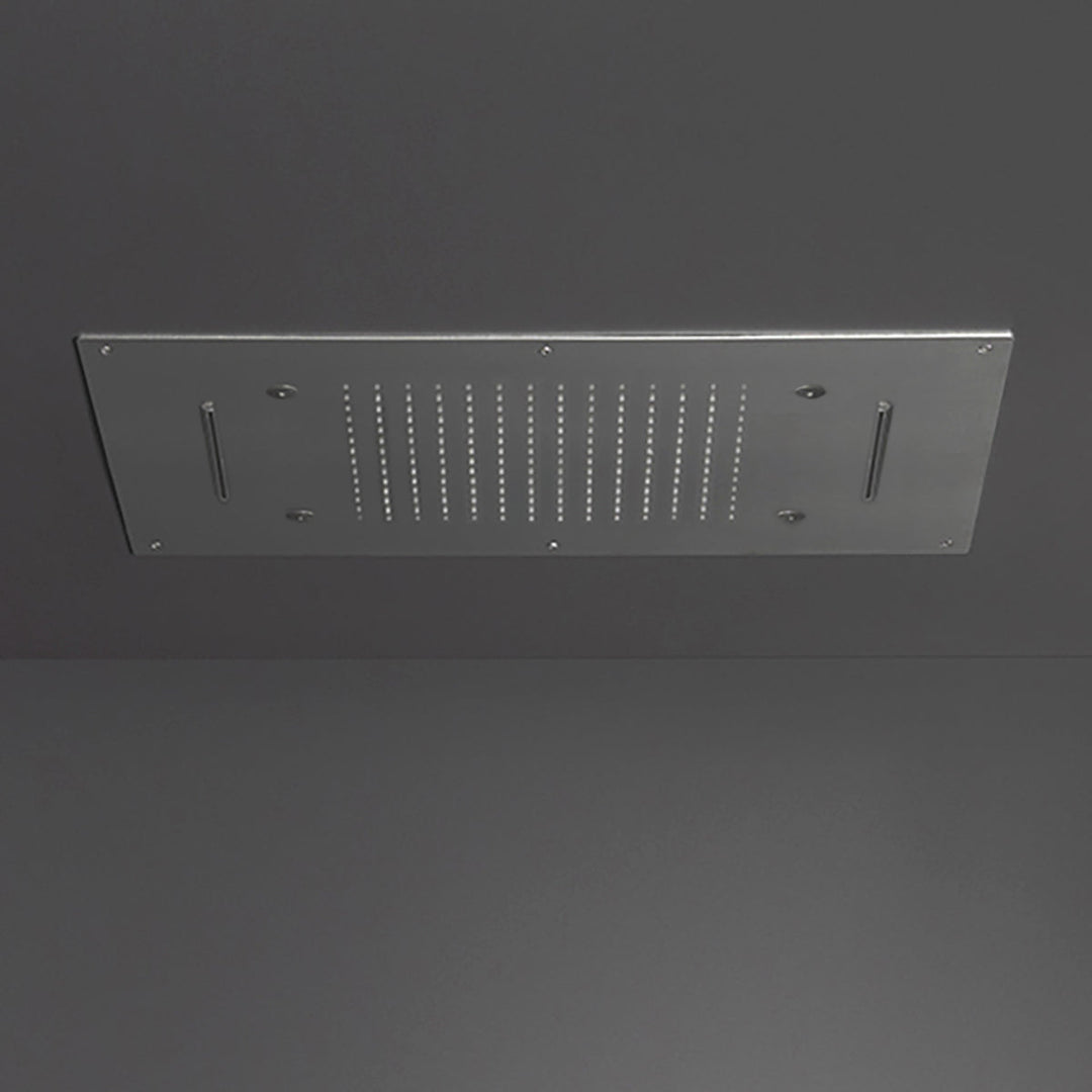 Wellness Built-in shower head with rain, mist, waterfall jets and silicone nozzles