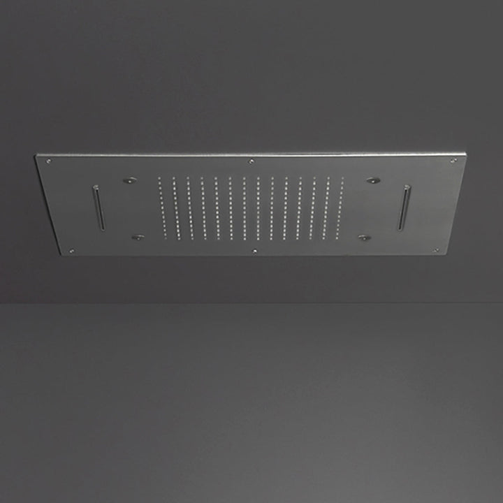 Wellness Built-in shower head with rain, mist, waterfall jets and silicone nozzles