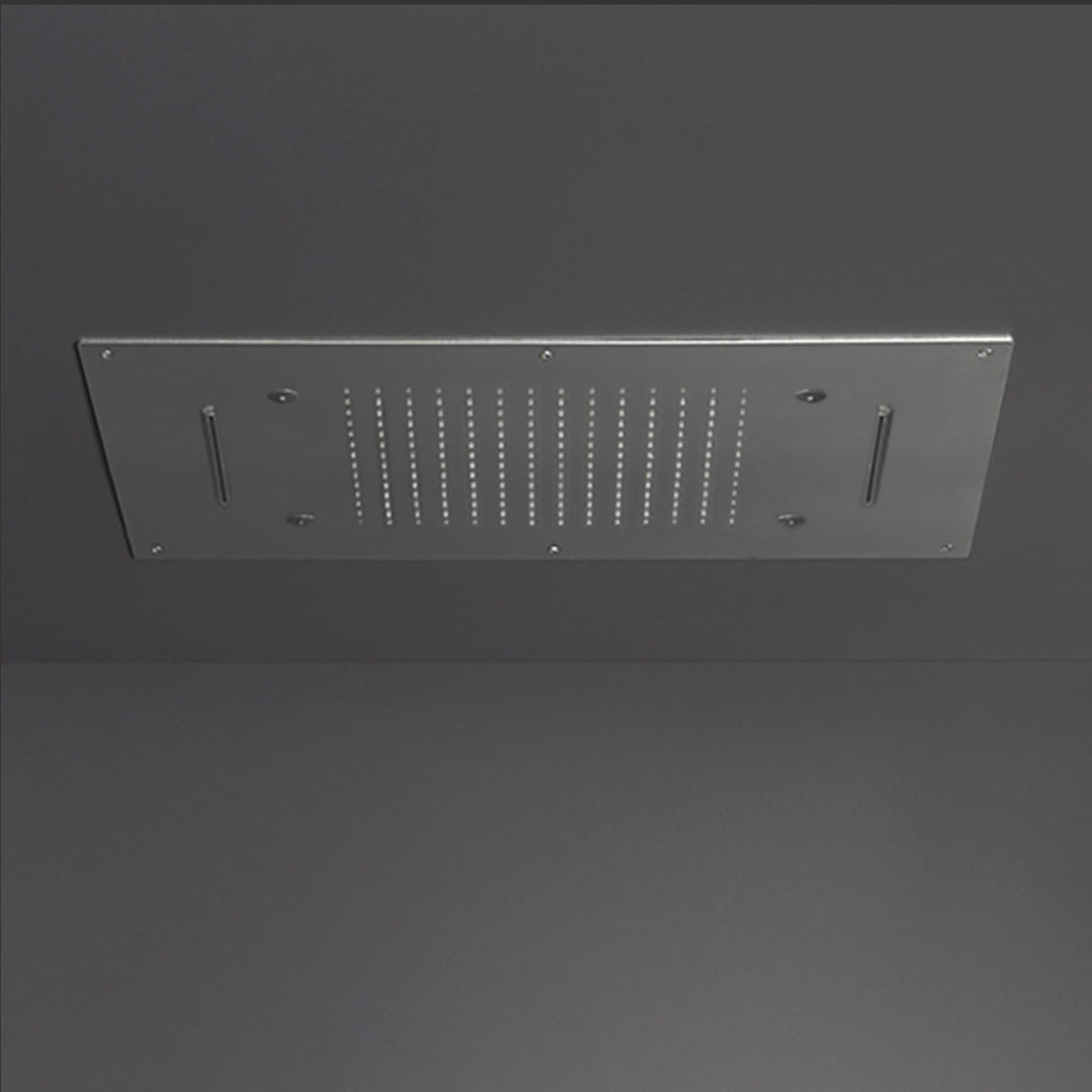 Wellness Built-in shower head with rain, mist, waterfall jets and silicone nozzles