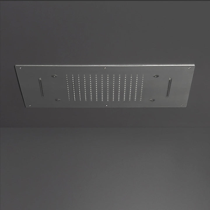 Wellness Built-in shower head with rain, mist, waterfall jets and silicone nozzles