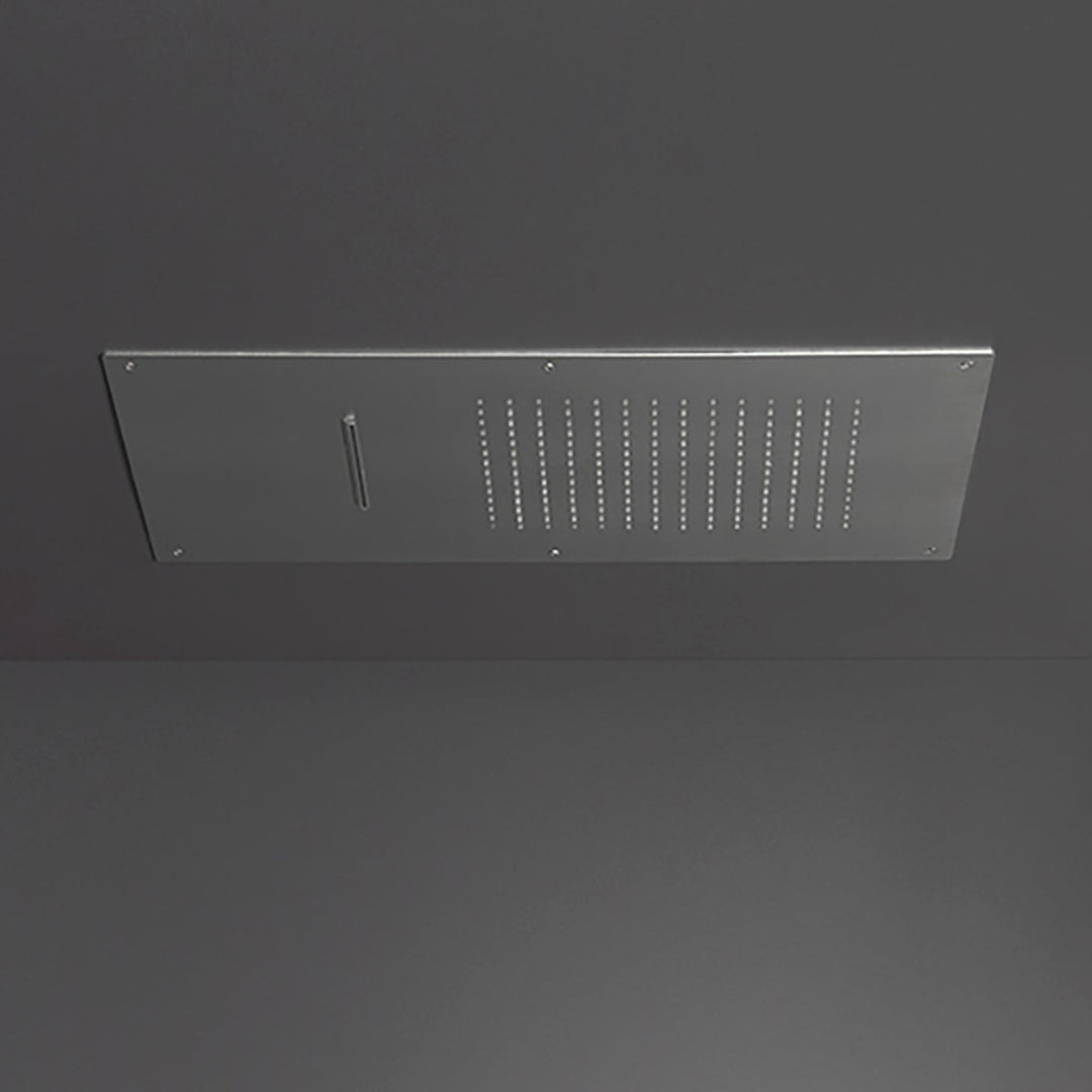 Wellness Built-in shower head with rain, waterfall jets and silicone nozzles
