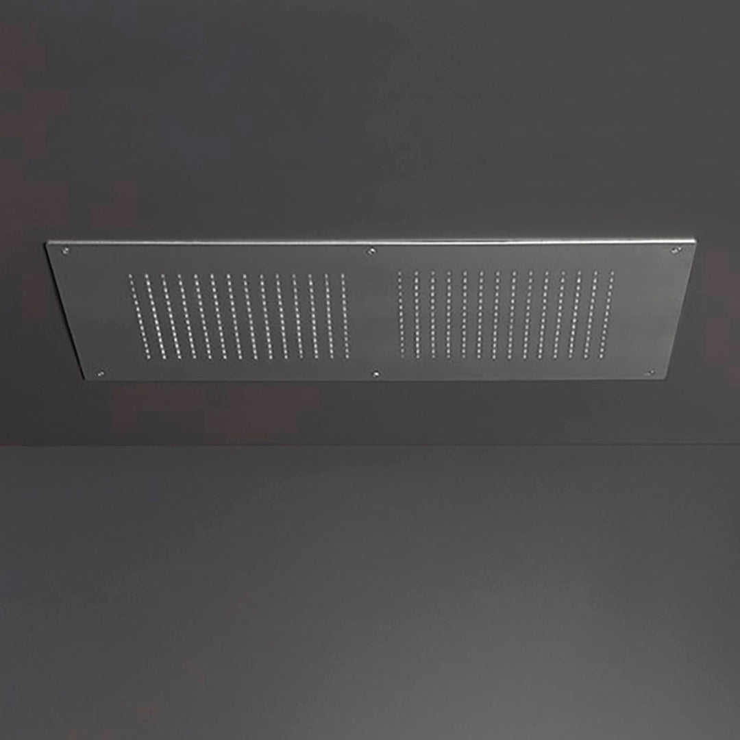 Wellness Built-in shower head with rain jet and silicone nozzles