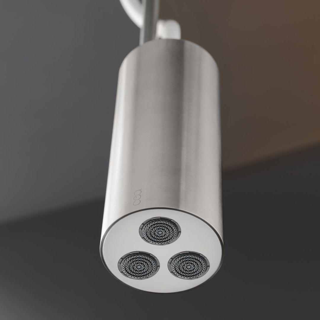 Shower Heads Ceiling mounted adjustable shower head with Delrin® end and conical rain jet H. 625 mm