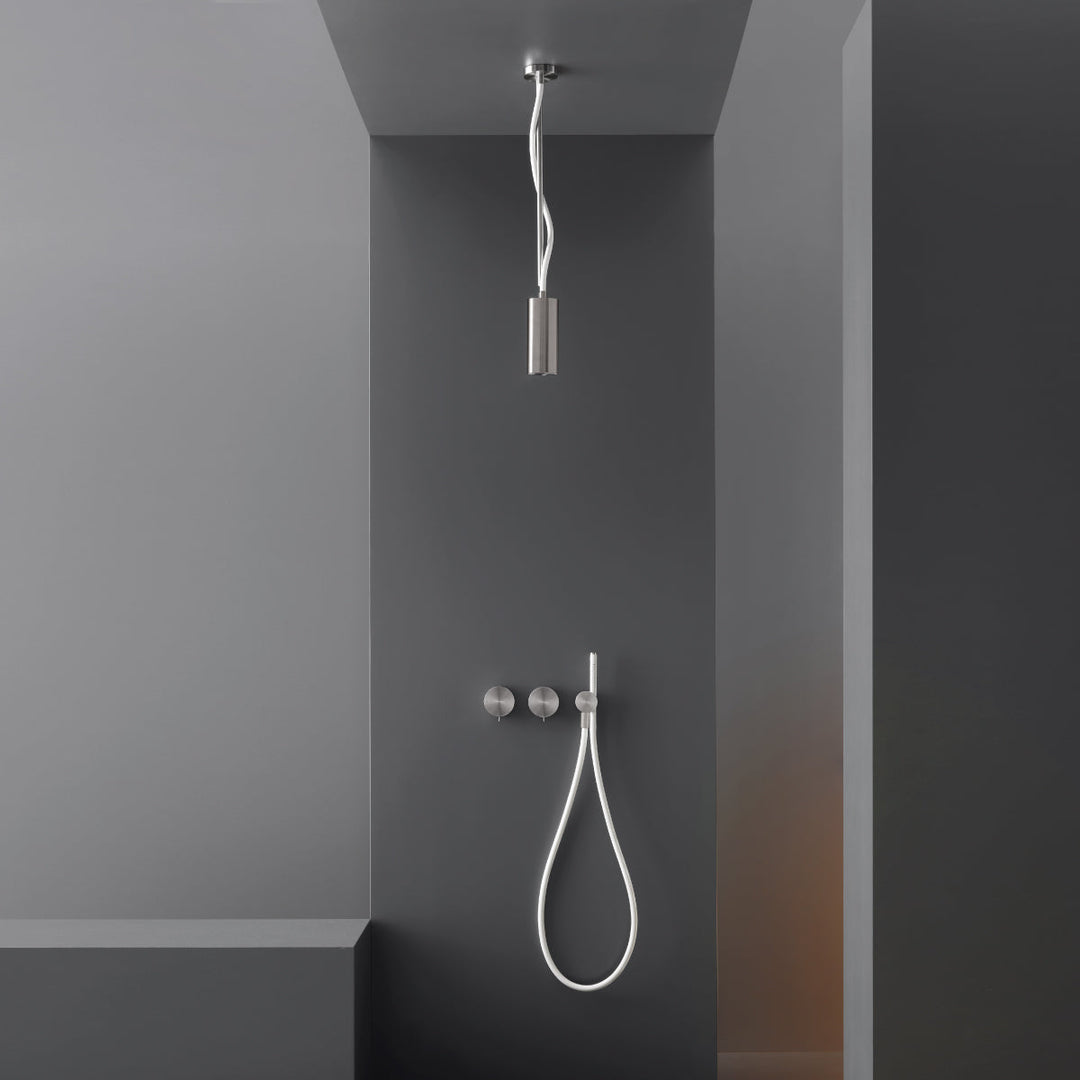 Shower Heads Ceiling mounted adjustable shower head with Delrin® end and conical rain jet H. 625 mm