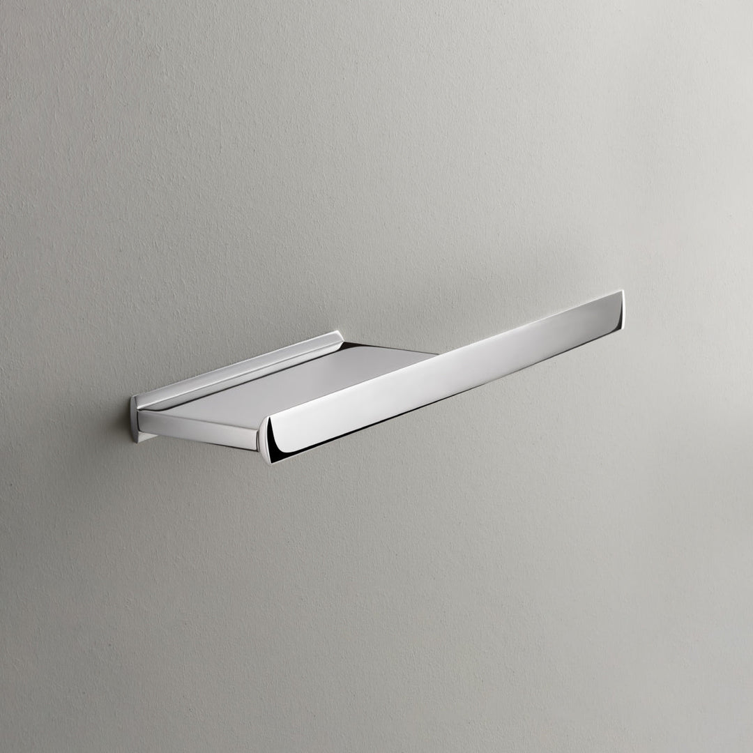 Ayla Toilet-roll holder with multipurpose shelf, installation on the left