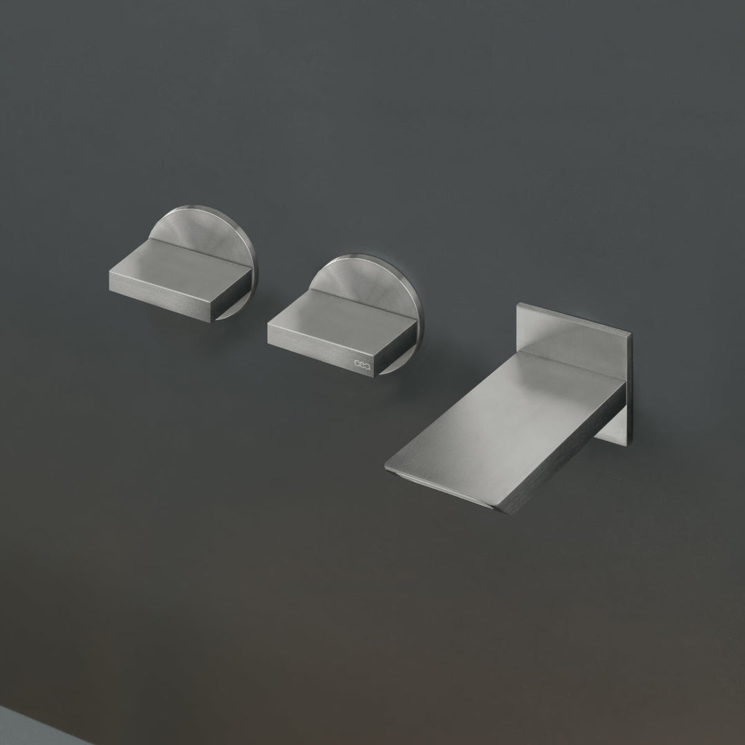 Bar Wall mounted dual handle mixer with spout L. 105 mm