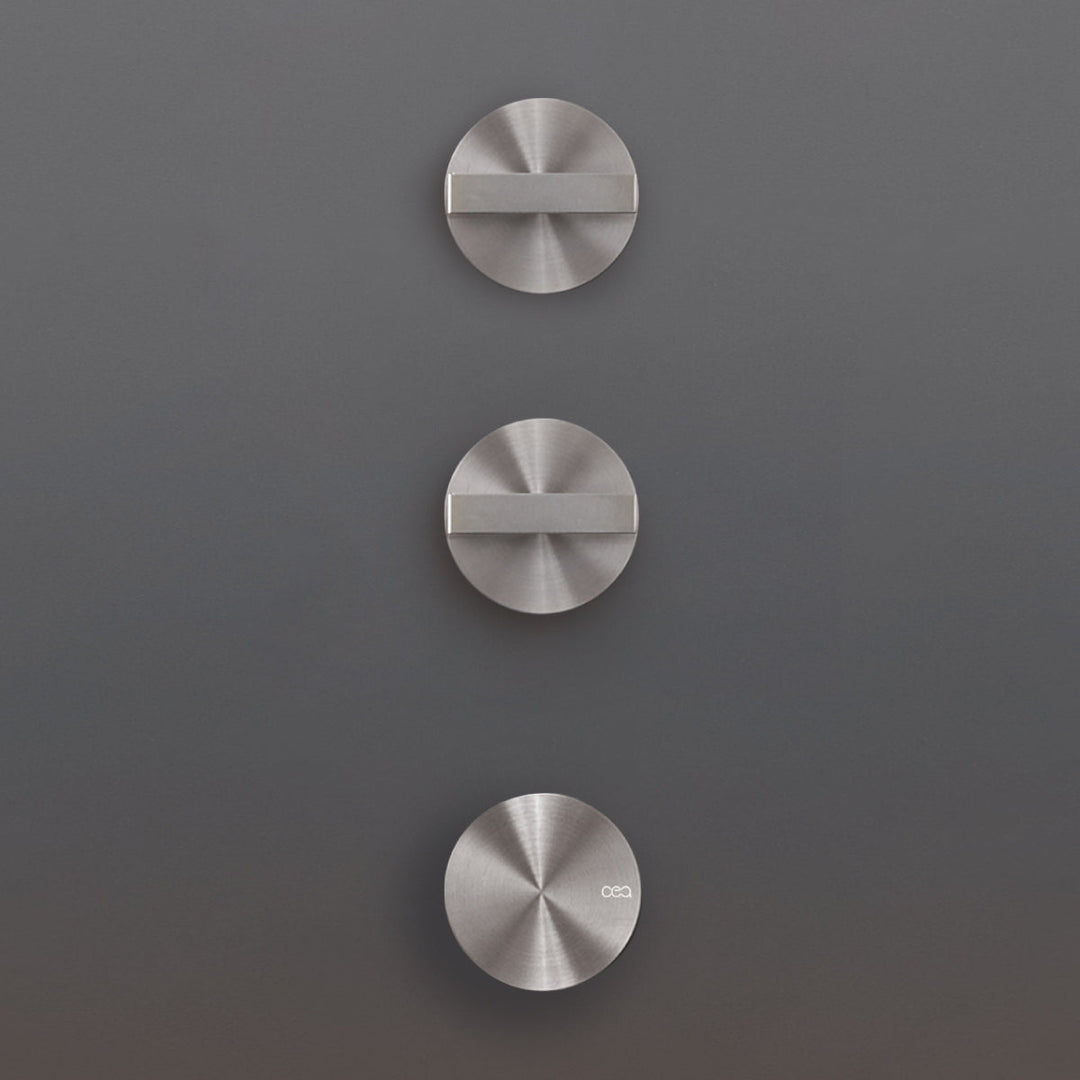 Bar Thermostatic shower mixer set with 2 shut-off valves